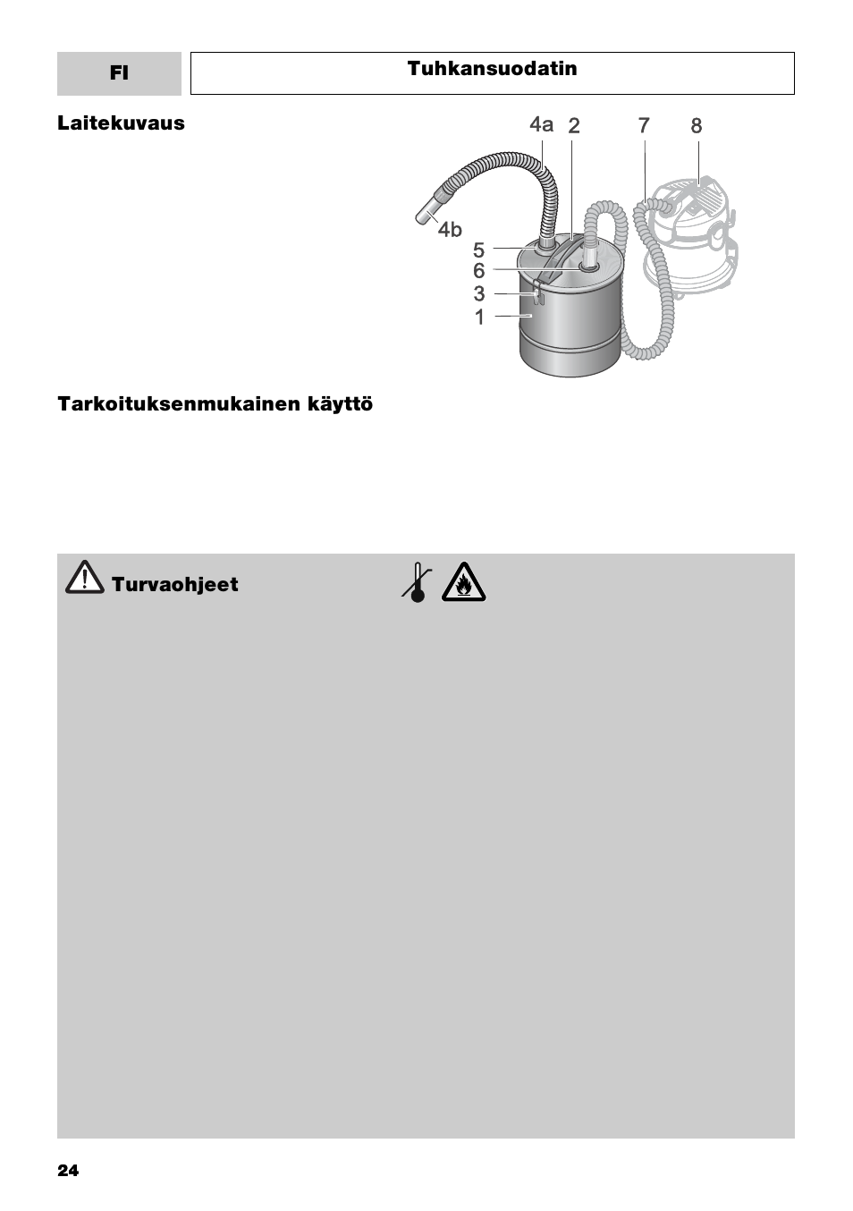 Karcher Filtr na hrubé nečistoty a popel Basic User Manual | Page 24 / 60