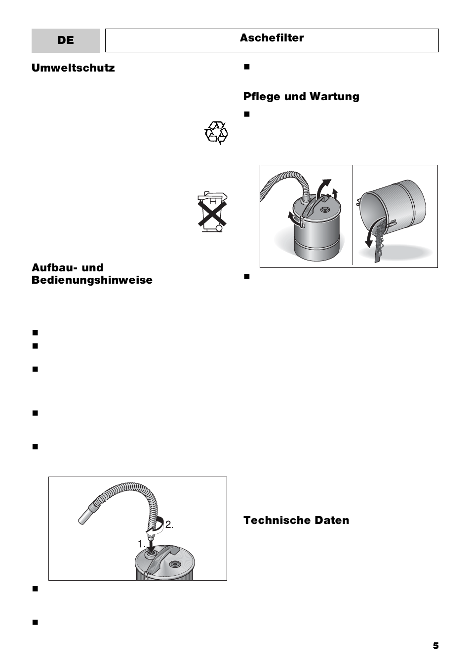 Karcher Filtr na hrubé nečistoty a popel Basic User Manual | Page 5 / 60