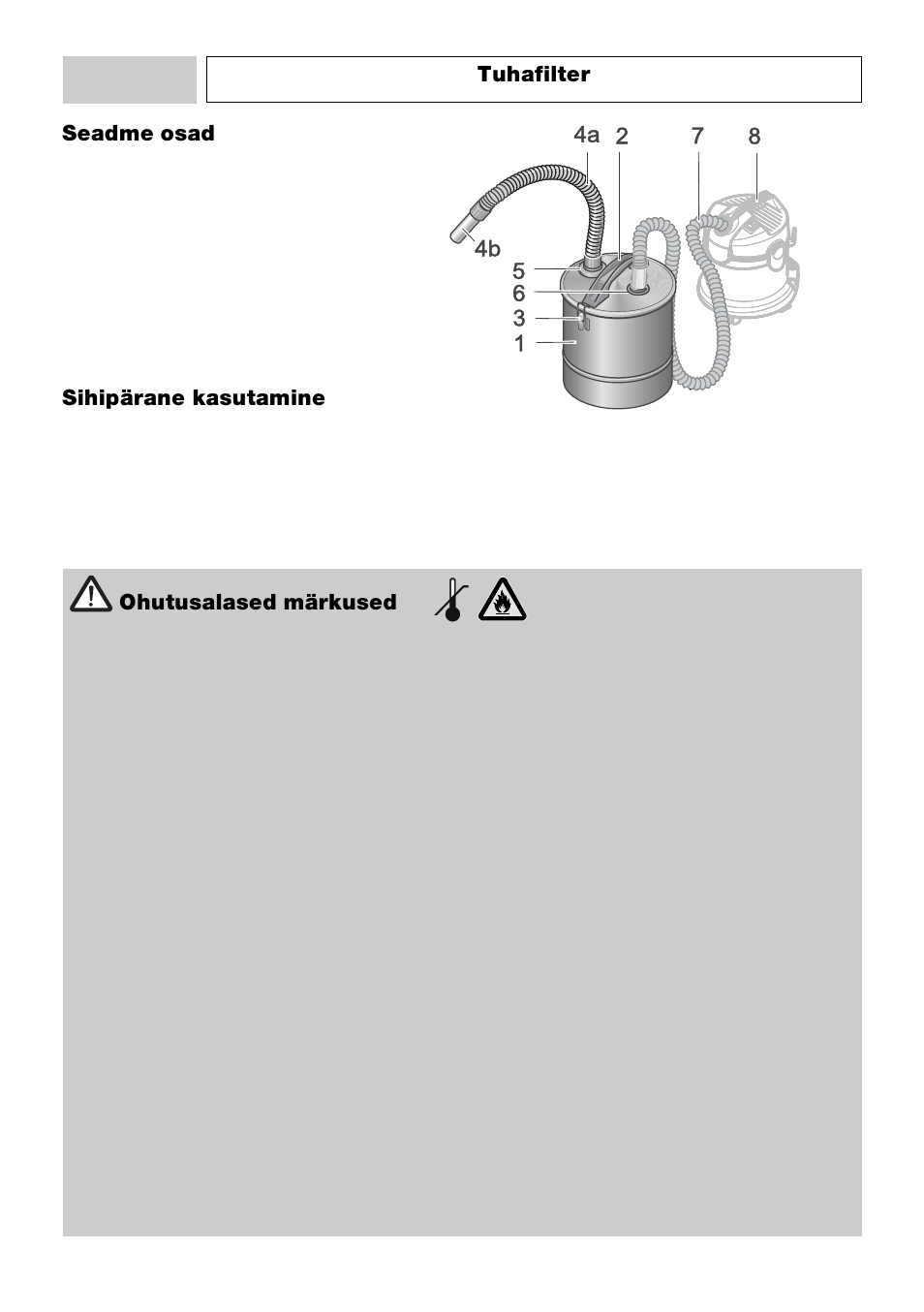 Karcher Filtr na hrubé nečistoty a popel Basic User Manual | Page 50 / 60