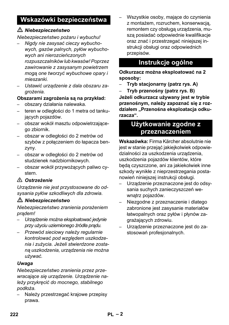 Karcher SB V1 Eco User Manual | Page 222 / 356