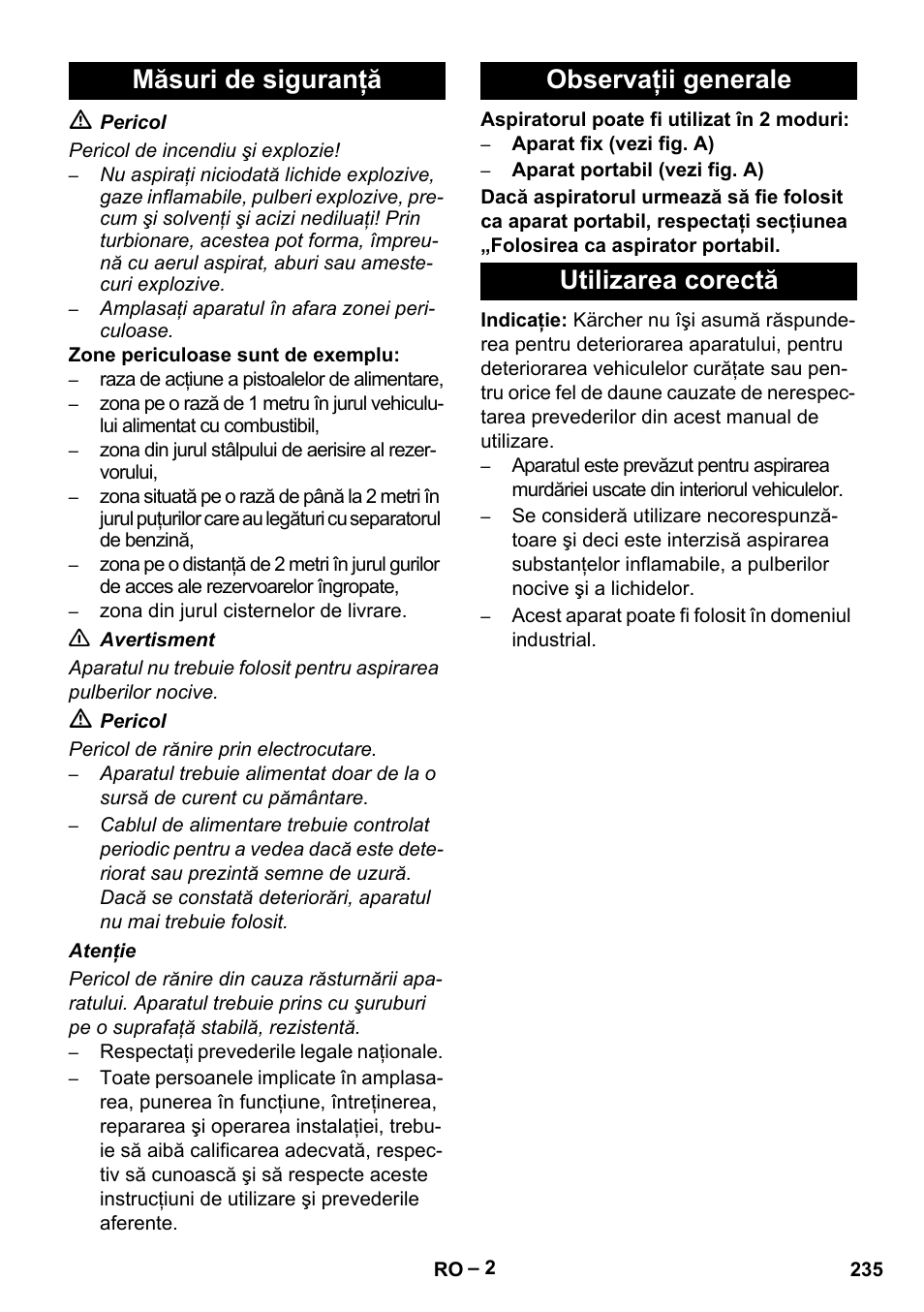Karcher SB V1 Eco User Manual | Page 235 / 356