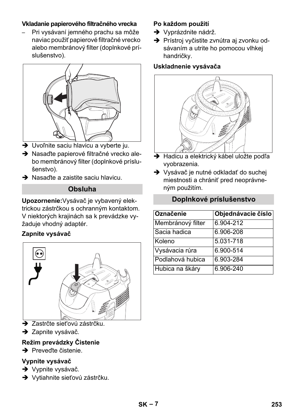 Karcher SB V1 Eco User Manual | Page 253 / 356