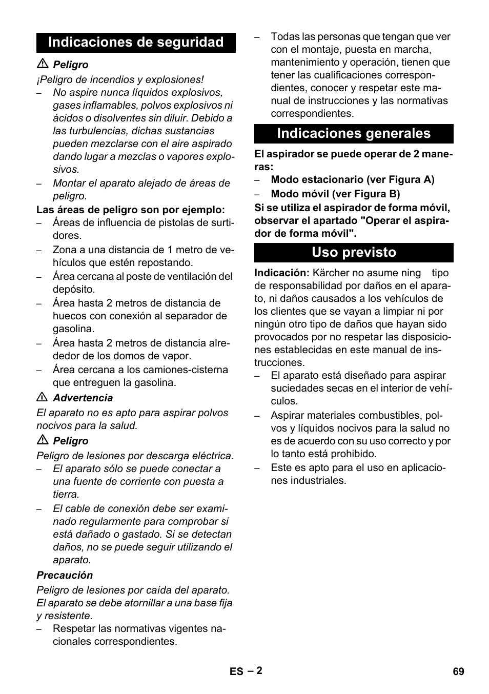 Karcher SB V1 Eco User Manual | Page 69 / 356