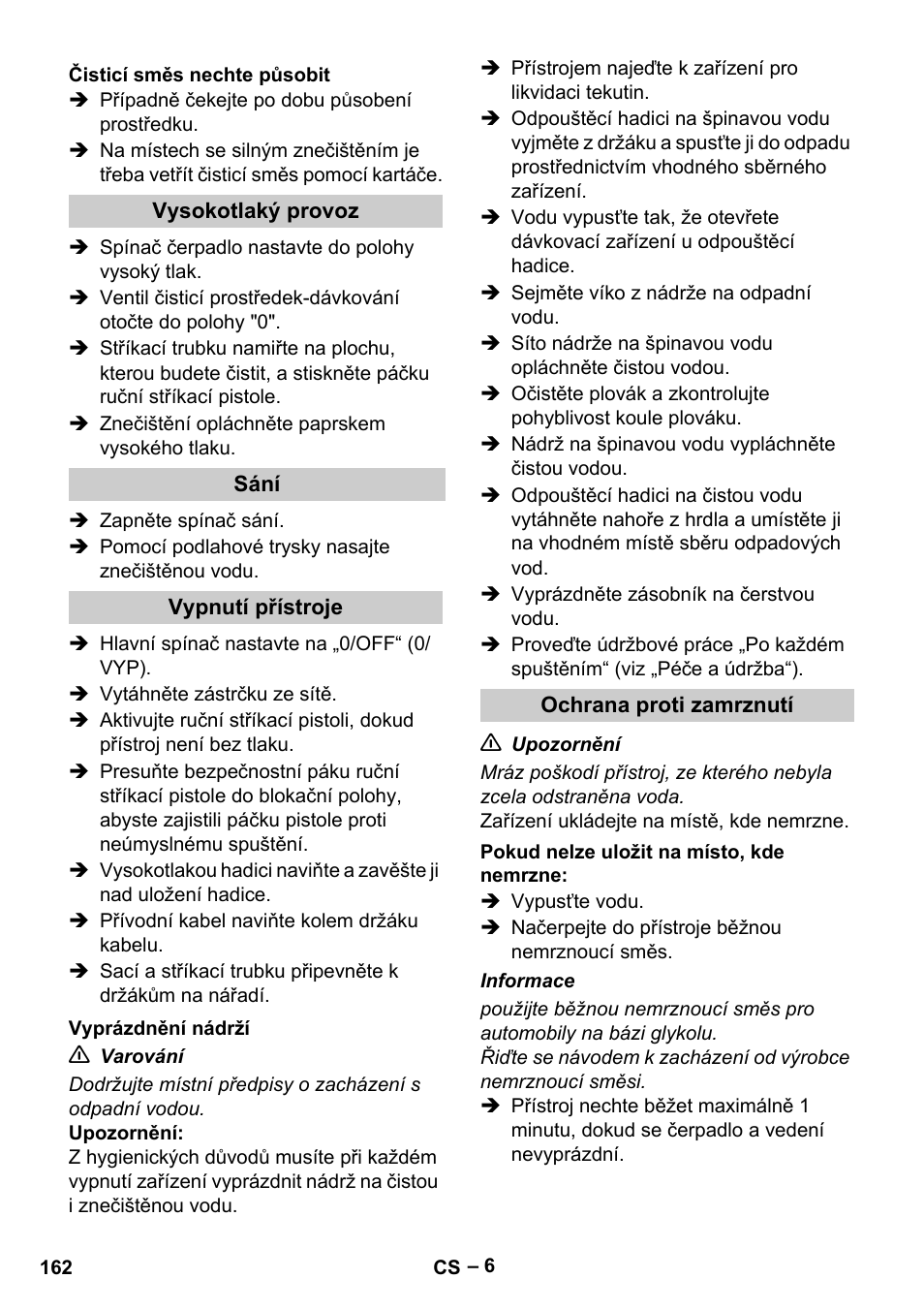 Karcher Vysokotlaký čistič AP 100-50 M antr- User Manual | Page 162 / 294