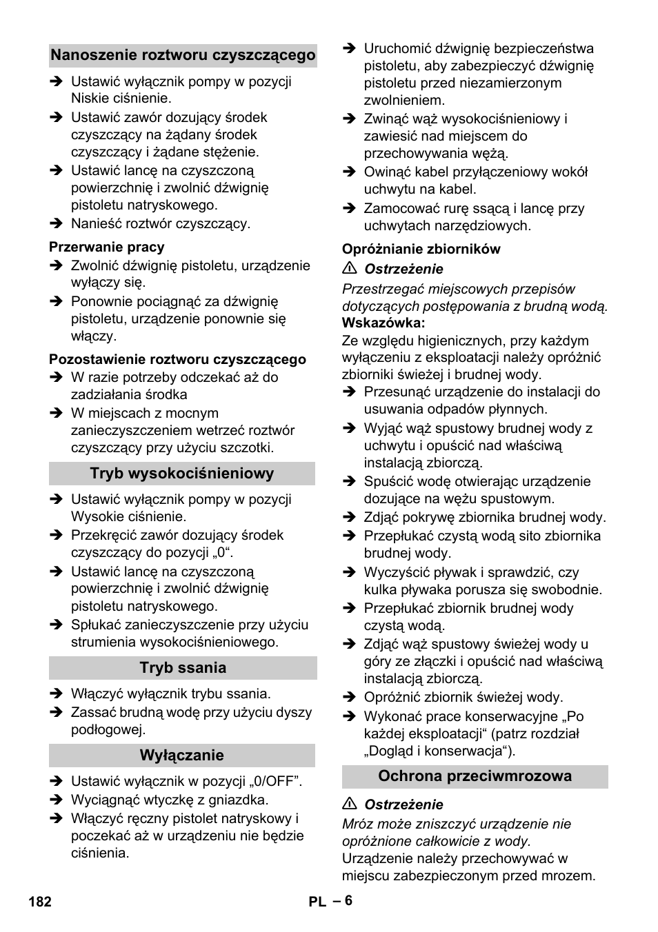 Karcher Vysokotlaký čistič AP 100-50 M antr- User Manual | Page 182 / 294