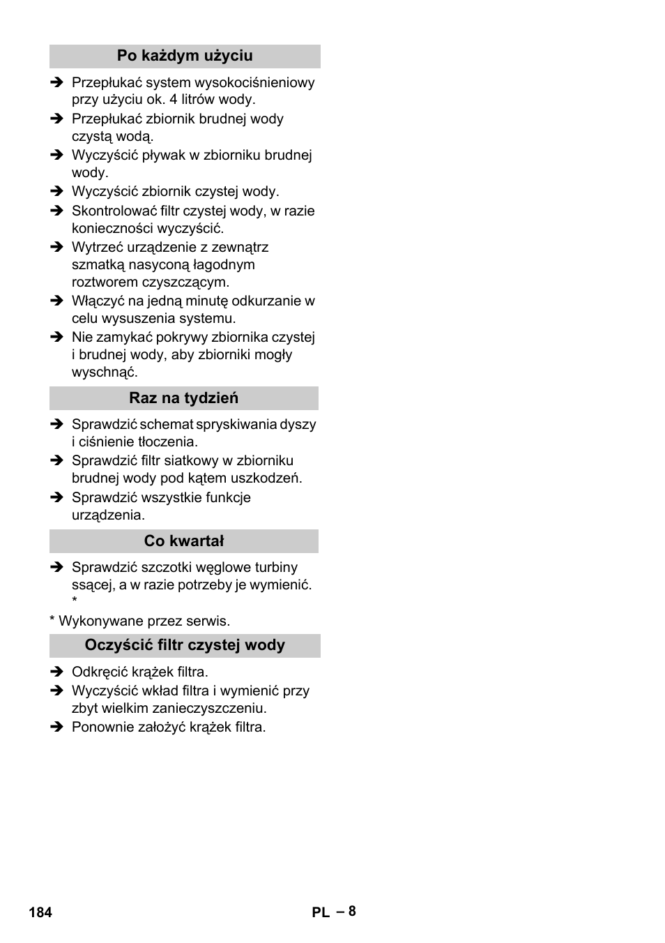 Karcher Vysokotlaký čistič AP 100-50 M antr- User Manual | Page 184 / 294