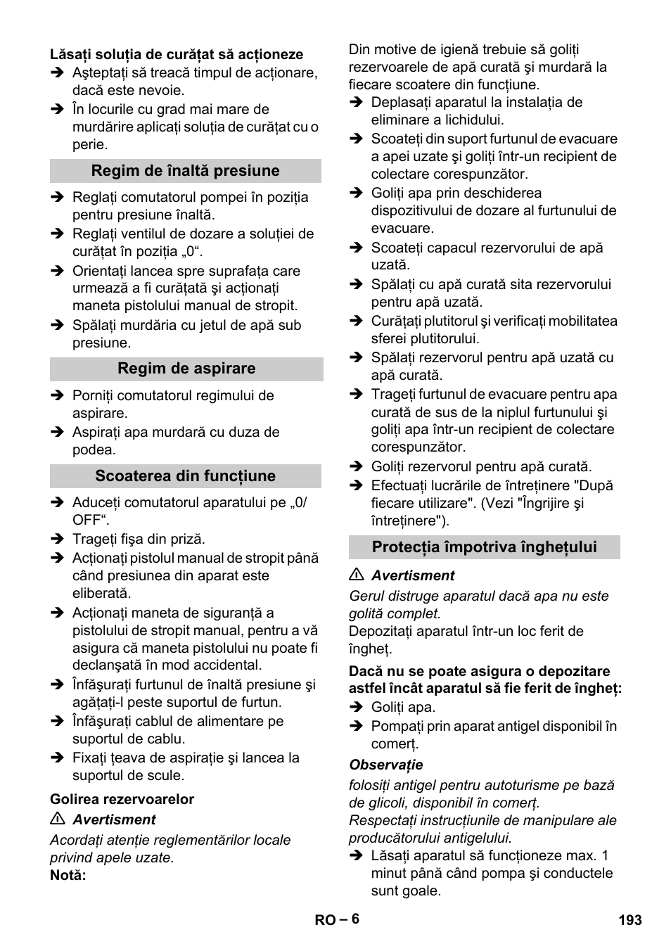 Karcher Vysokotlaký čistič AP 100-50 M antr- User Manual | Page 193 / 294