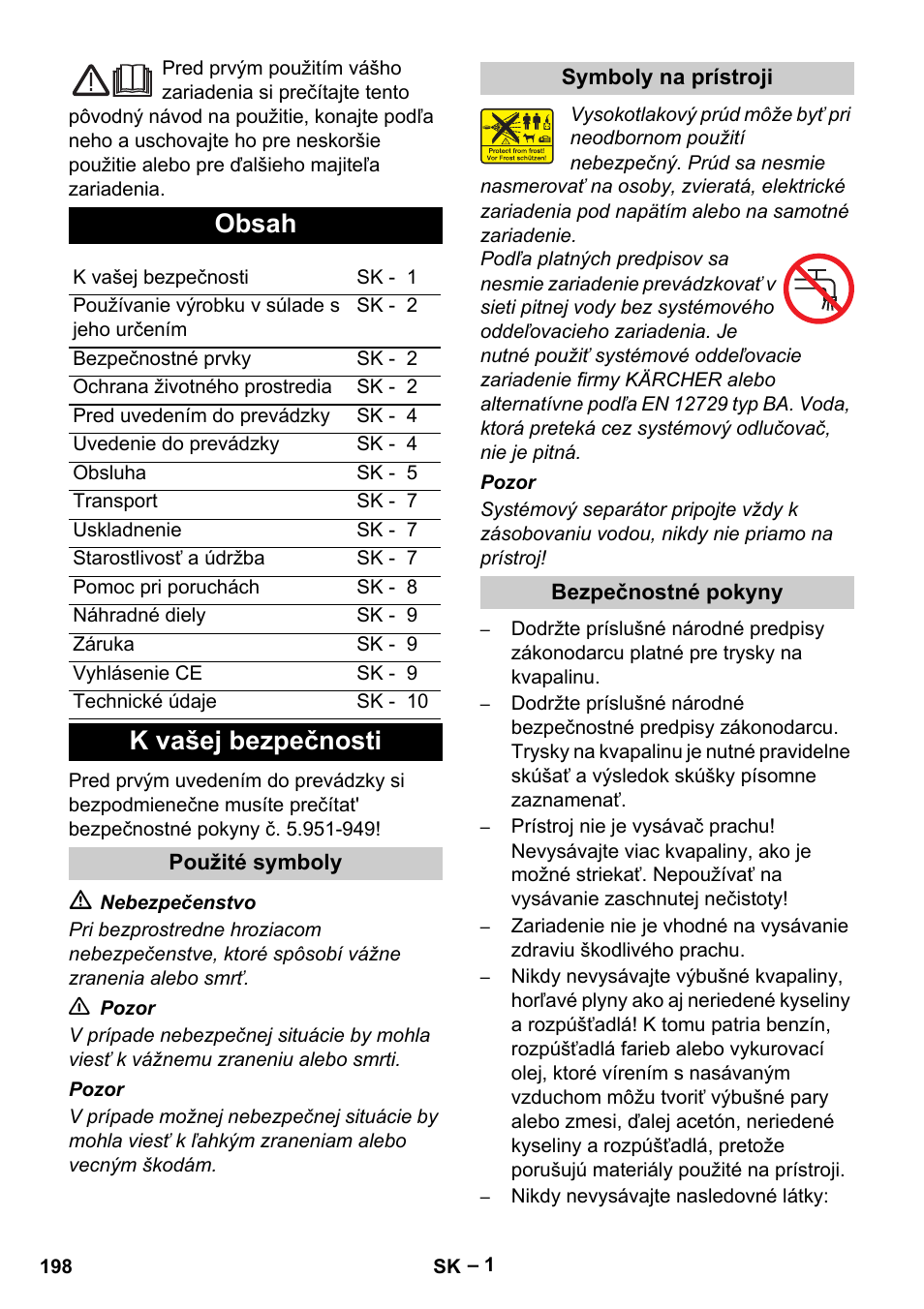 Karcher Vysokotlaký čistič AP 100-50 M antr- User Manual | Page 198 / 294