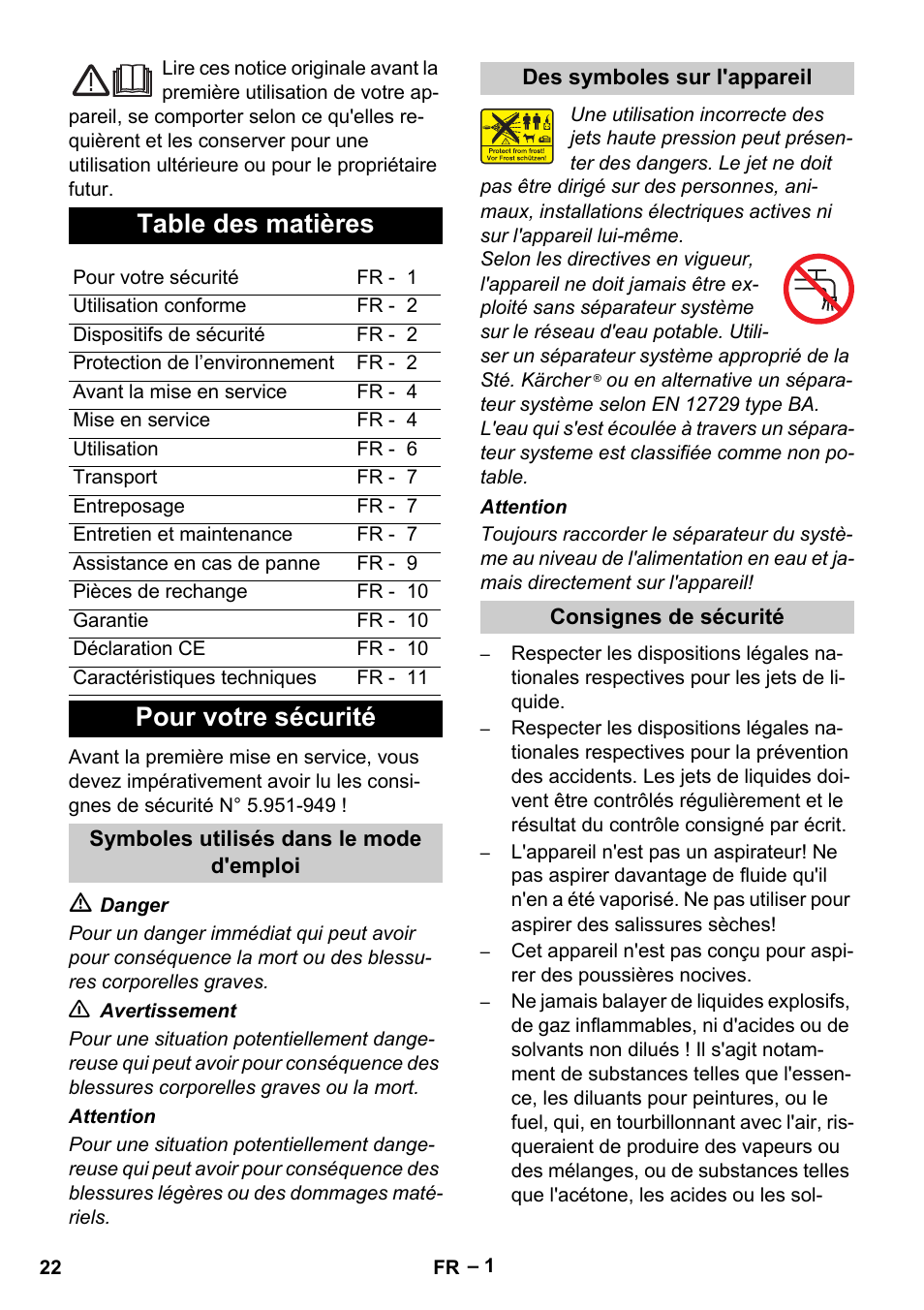 Karcher Vysokotlaký čistič AP 100-50 M antr- User Manual | Page 22 / 294