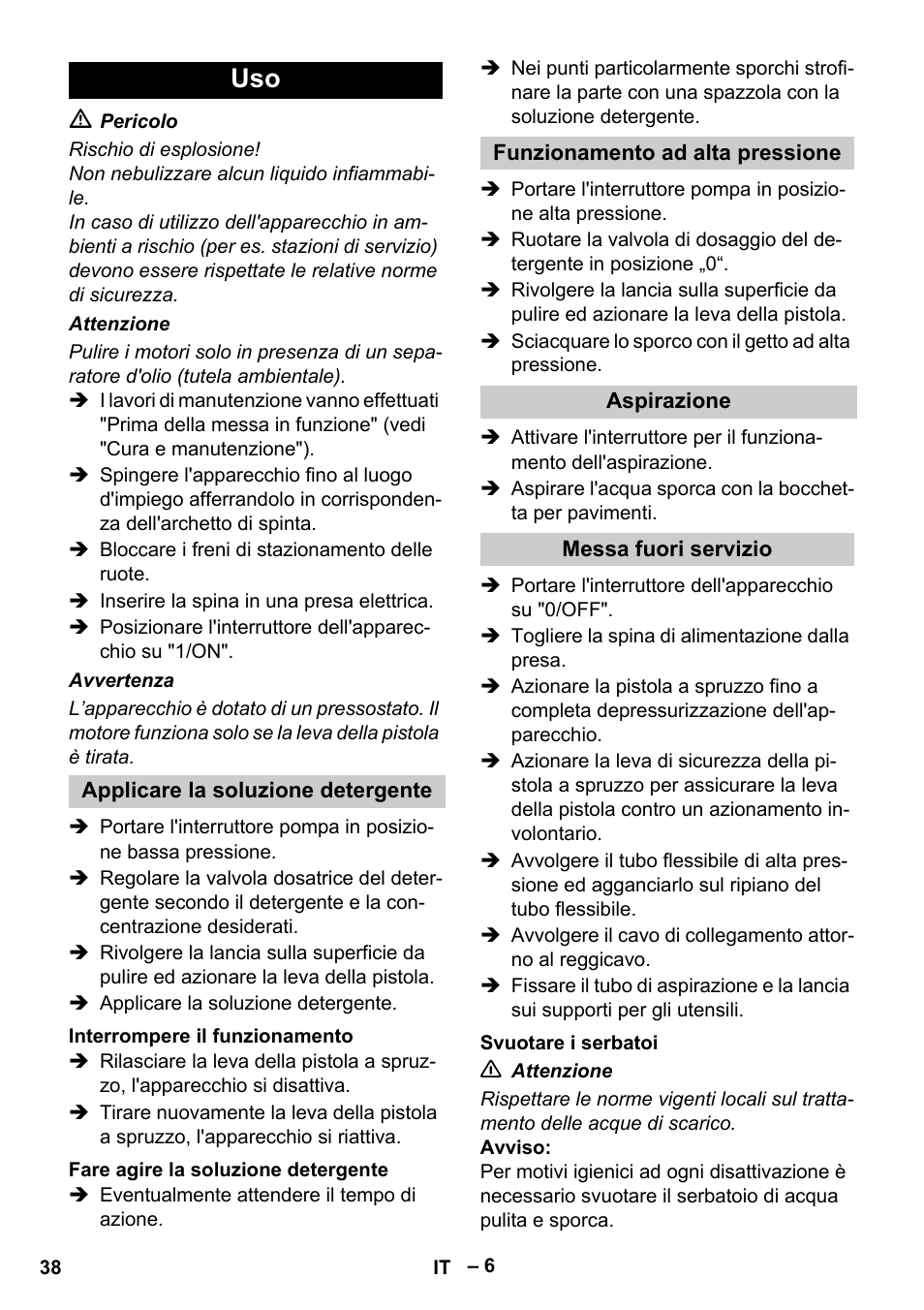 Karcher Vysokotlaký čistič AP 100-50 M antr- User Manual | Page 38 / 294