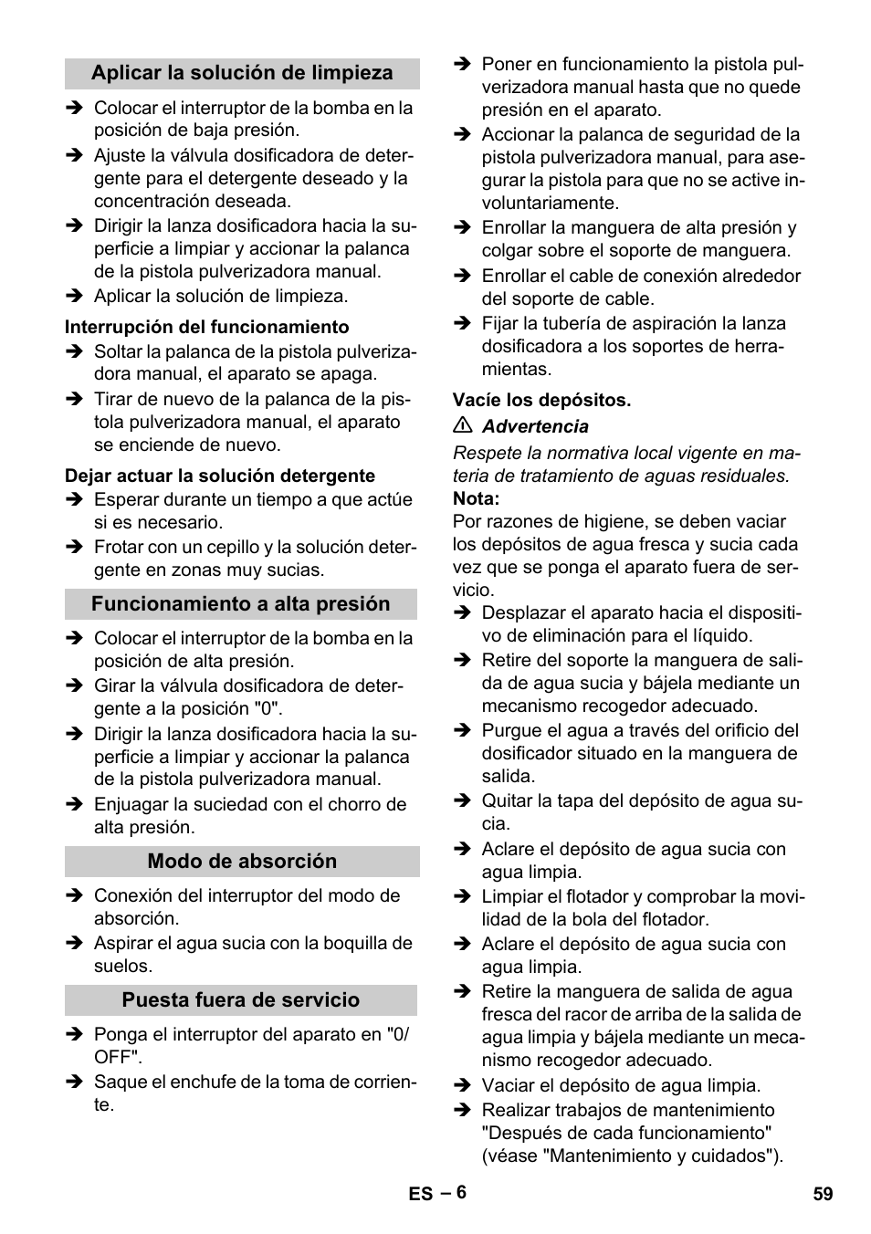 Karcher Vysokotlaký čistič AP 100-50 M antr- User Manual | Page 59 / 294