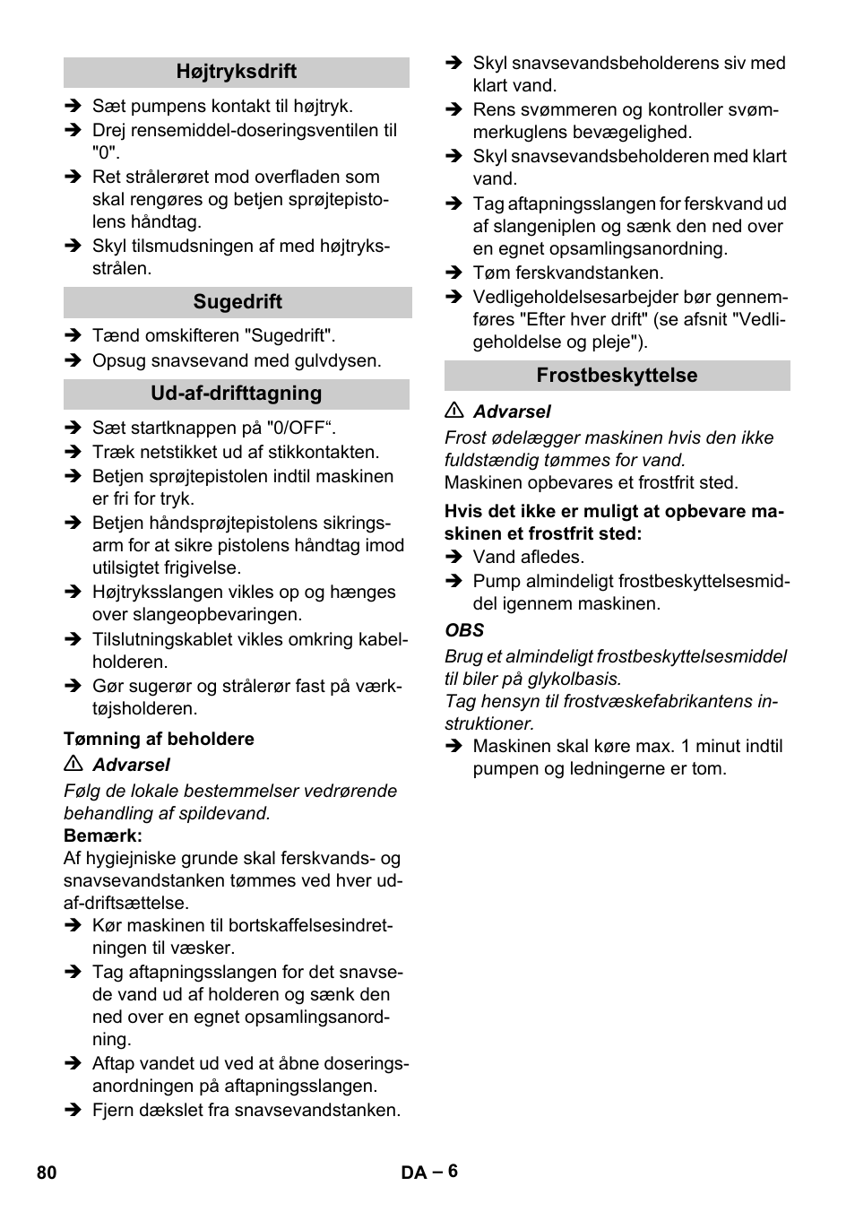 Karcher Vysokotlaký čistič AP 100-50 M antr- User Manual | Page 80 / 294