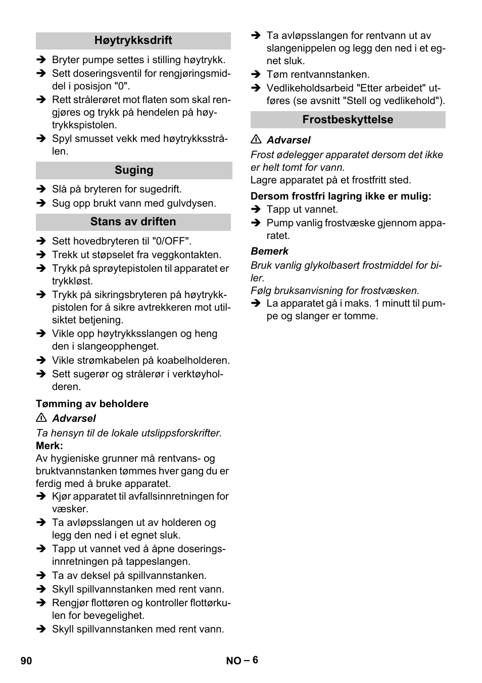 Karcher Vysokotlaký čistič AP 100-50 M antr- User Manual | Page 90 / 294