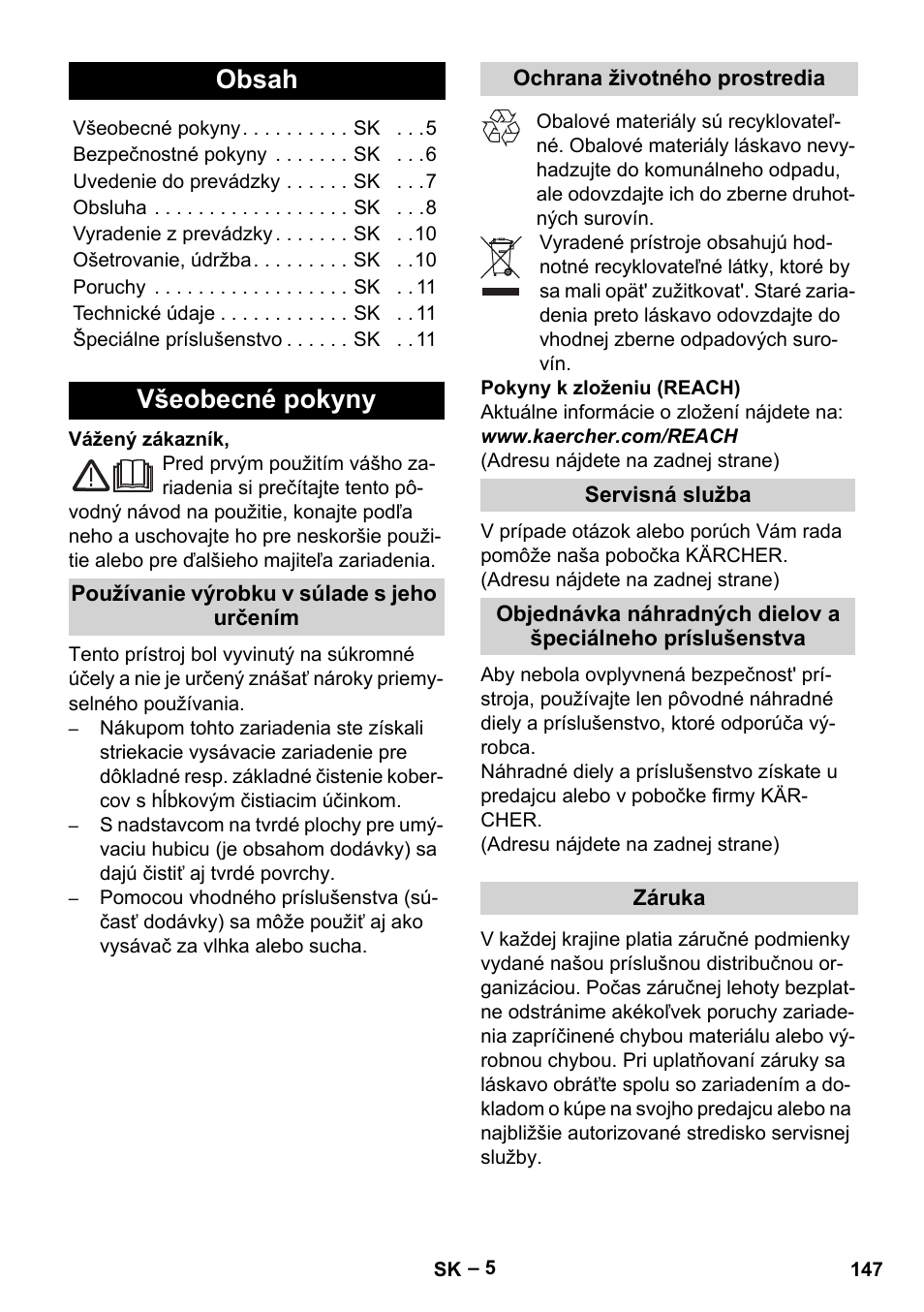 Karcher SE 4002 User Manual | Page 147 / 226