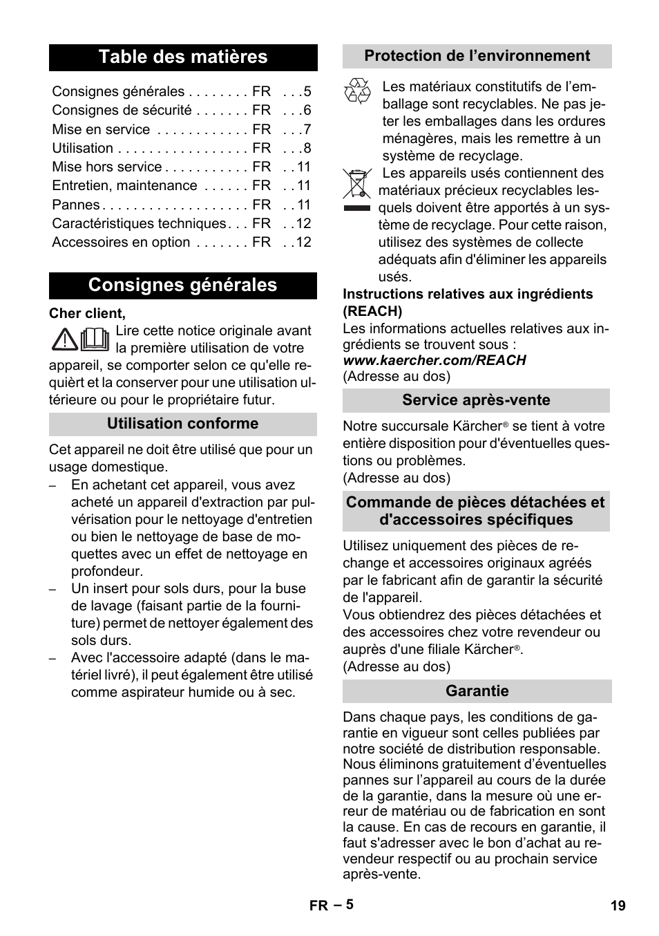 Karcher SE 4002 User Manual | Page 19 / 226