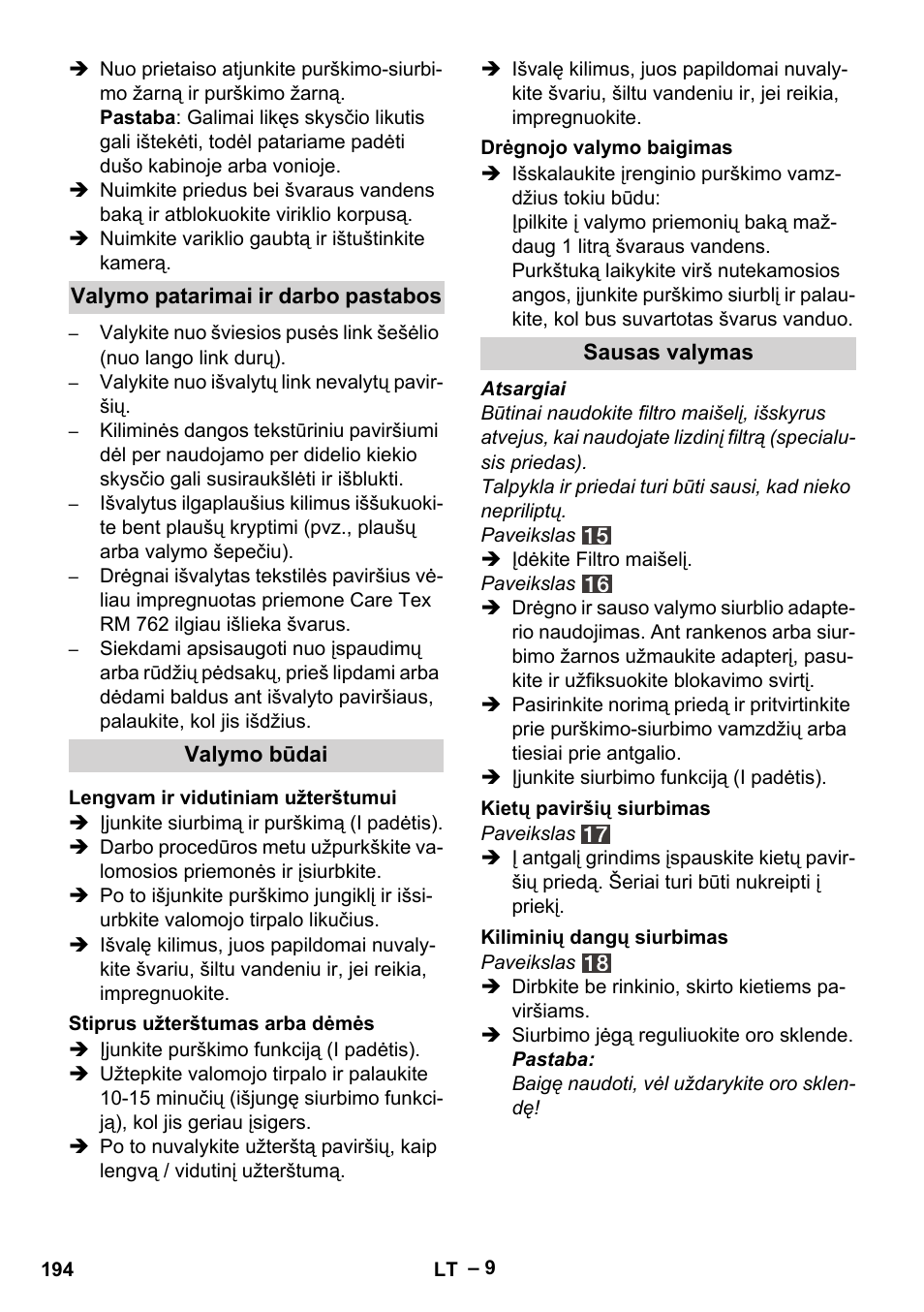 Karcher SE 4002 User Manual | Page 194 / 226