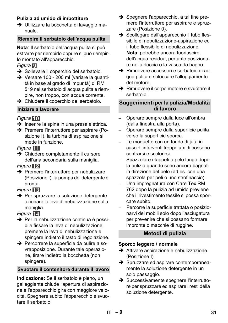 Karcher SE 4002 User Manual | Page 31 / 226