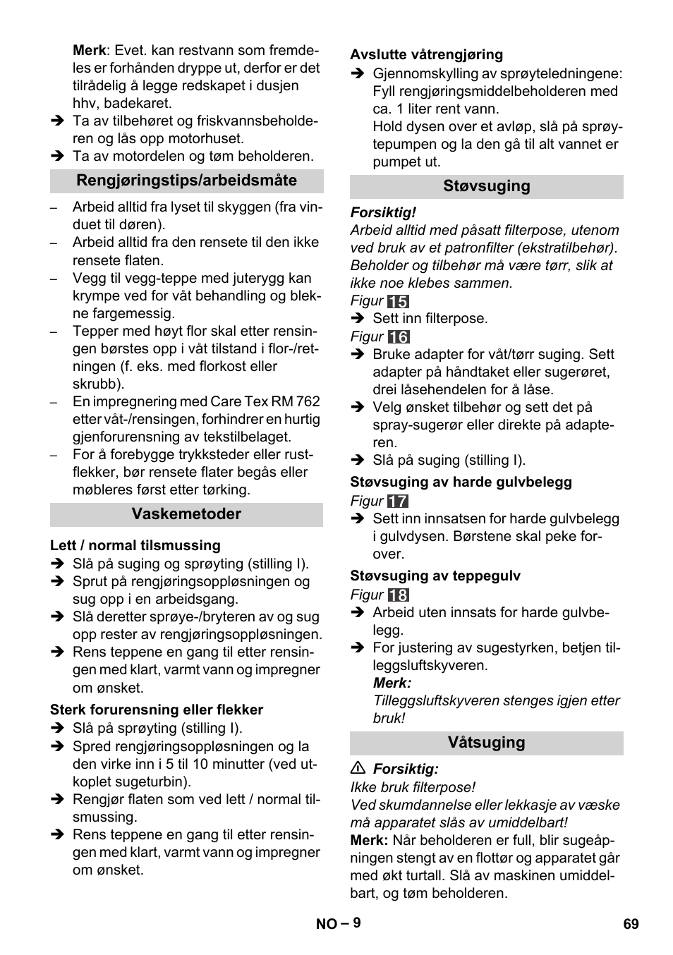 Karcher SE 4002 User Manual | Page 69 / 226