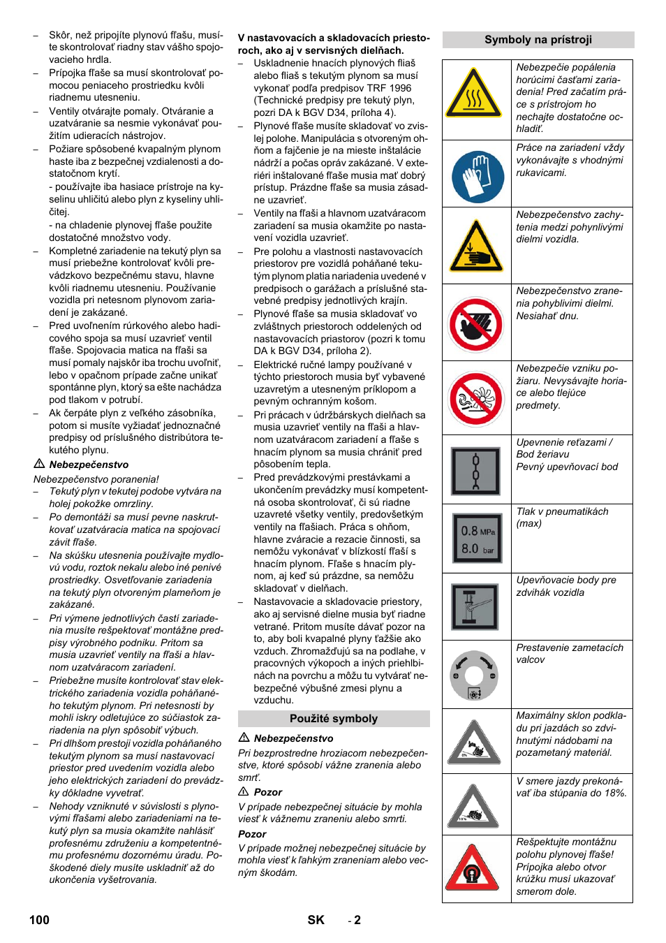 Karcher KM 130-300 R Lpg User Manual | Page 100 / 152