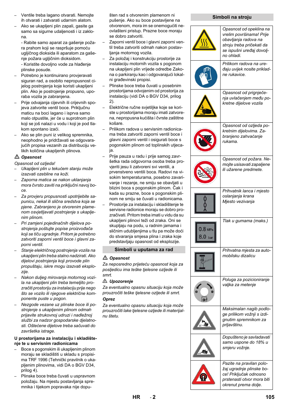 Karcher KM 130-300 R Lpg User Manual | Page 105 / 152