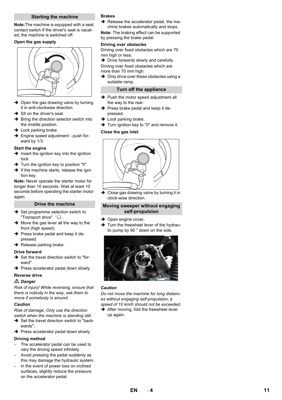 Karcher KM 130-300 R Lpg User Manual | Page 11 / 152