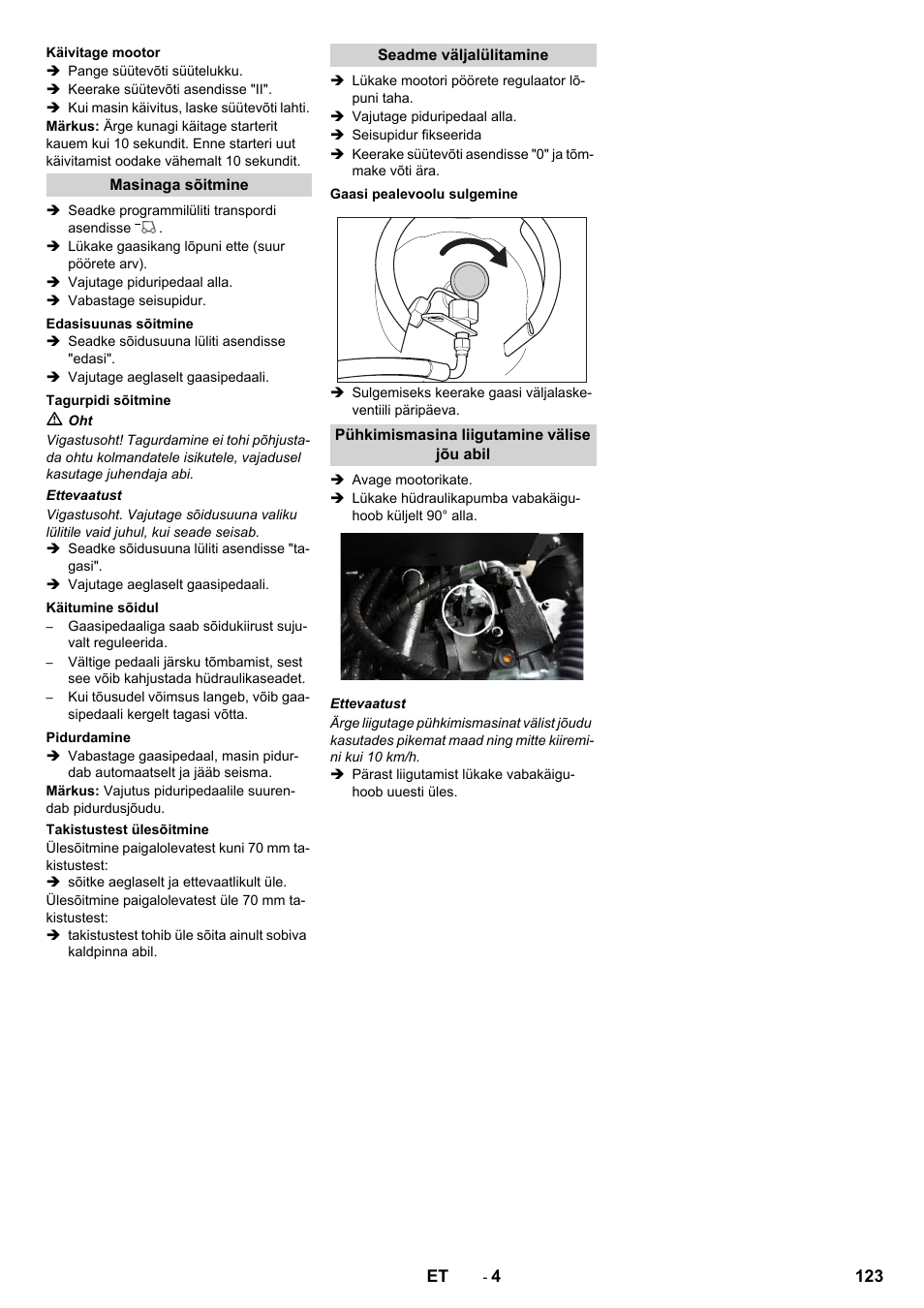 Karcher KM 130-300 R Lpg User Manual | Page 123 / 152