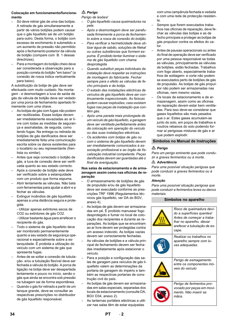 Karcher KM 130-300 R Lpg User Manual | Page 34 / 152