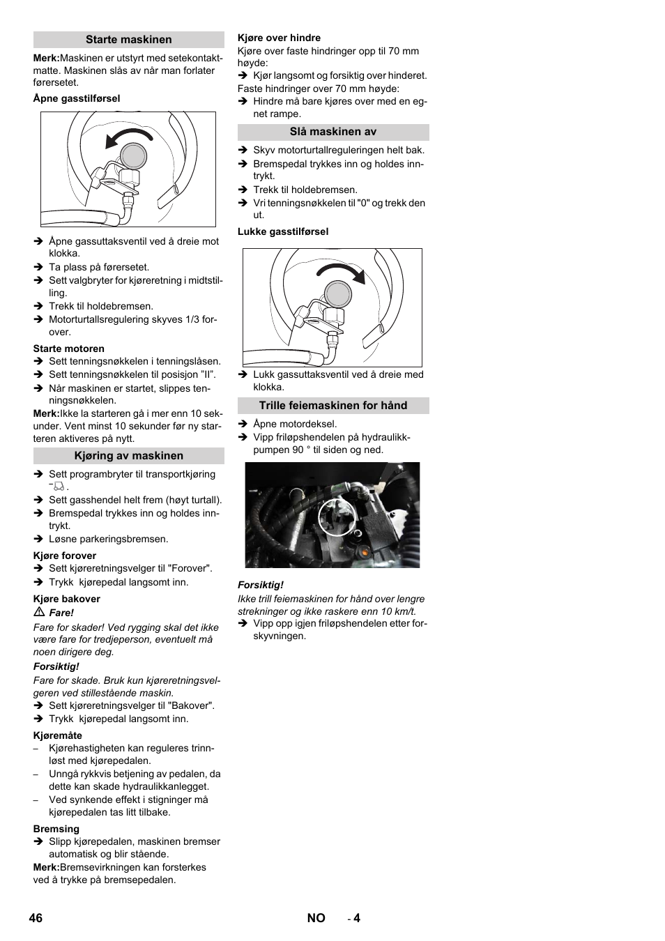 Karcher KM 130-300 R Lpg User Manual | Page 46 / 152