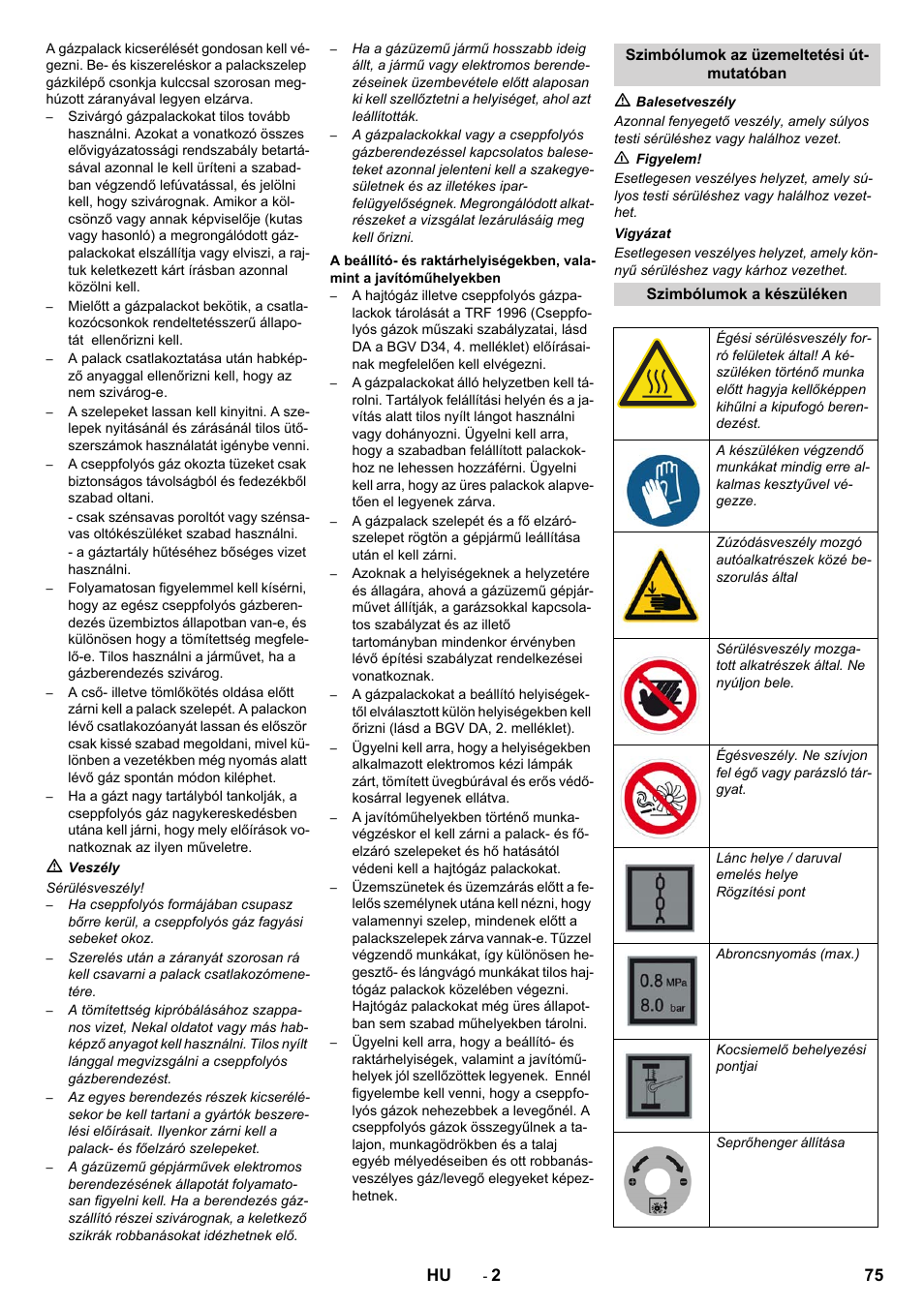 Karcher KM 130-300 R Lpg User Manual | Page 75 / 152