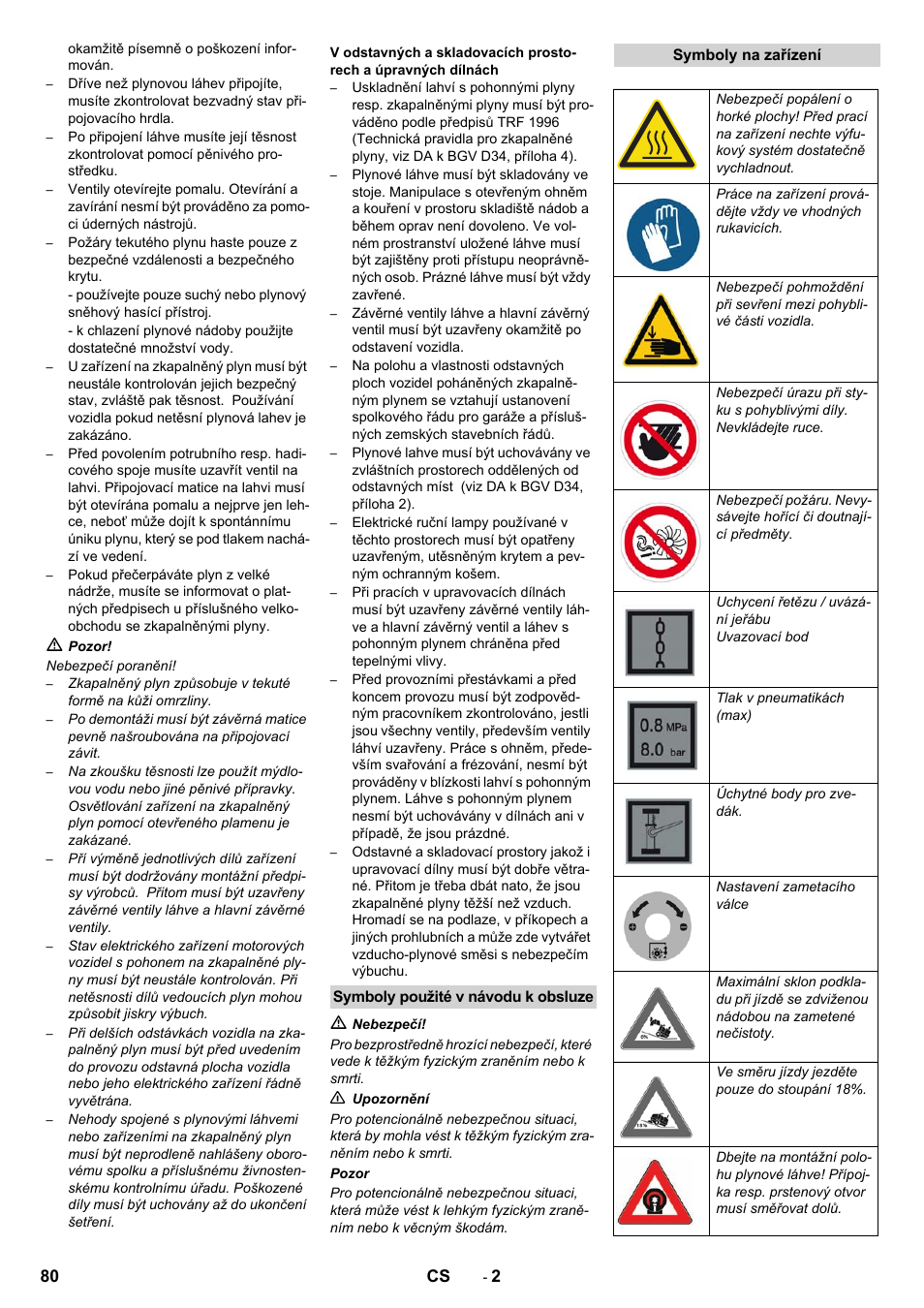 Karcher KM 130-300 R Lpg User Manual | Page 80 / 152