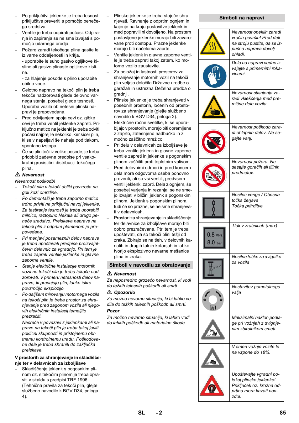Karcher KM 130-300 R Lpg User Manual | Page 85 / 152