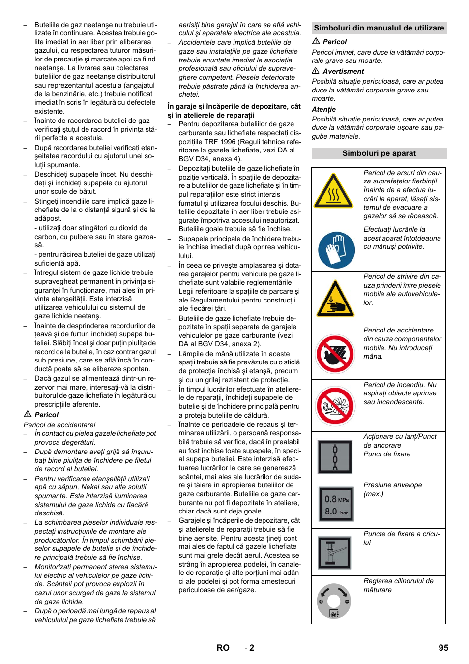 Karcher KM 130-300 R Lpg User Manual | Page 95 / 152