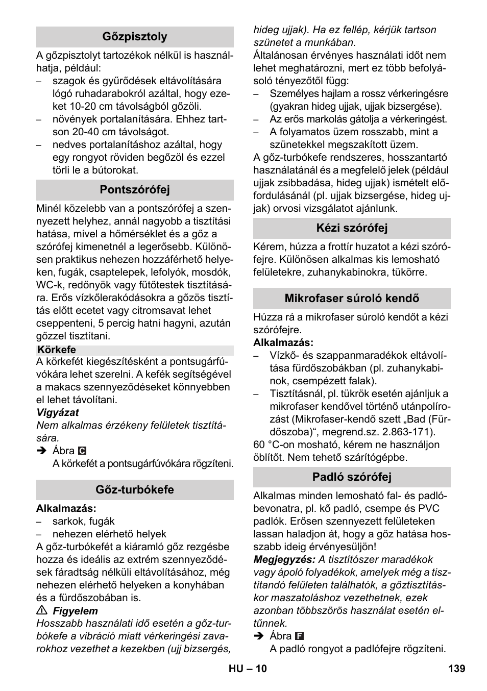 Karcher SC 2-550 C EU User Manual | Page 139 / 278