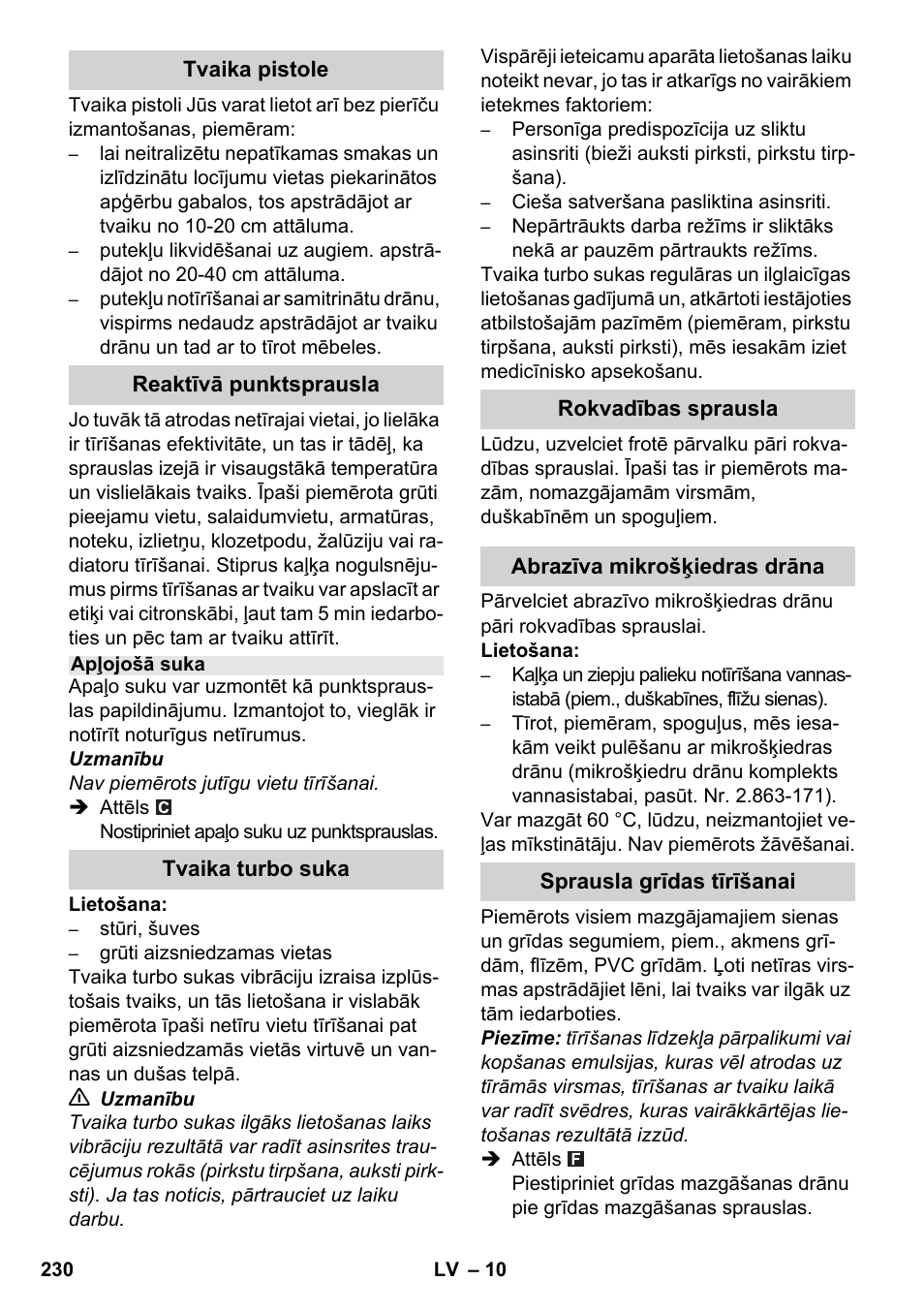 Karcher SC 2-550 C EU User Manual | Page 230 / 278