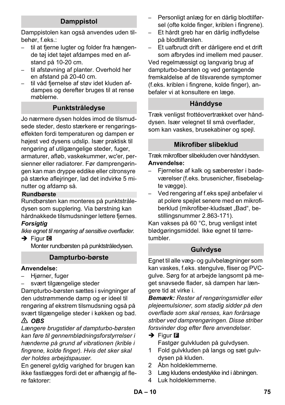 Karcher SC 2-550 C EU User Manual | Page 75 / 278