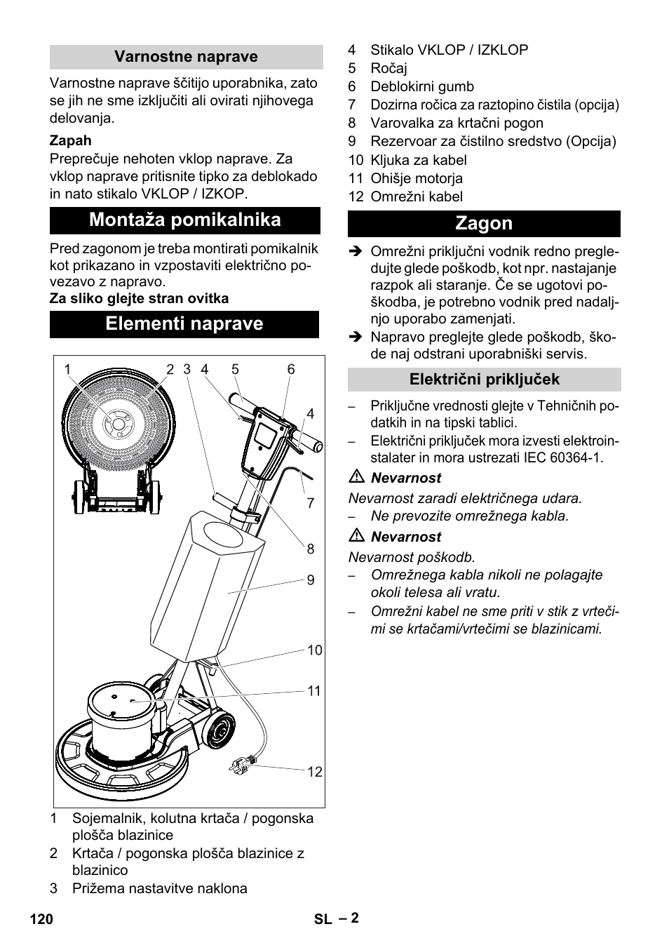 Montaža pomikalnika elementi naprave zagon | Karcher BDS 43-180 C User Manual | Page 120 / 204