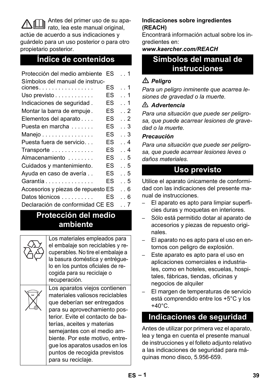 Karcher BDS 43-180 C User Manual | Page 39 / 204