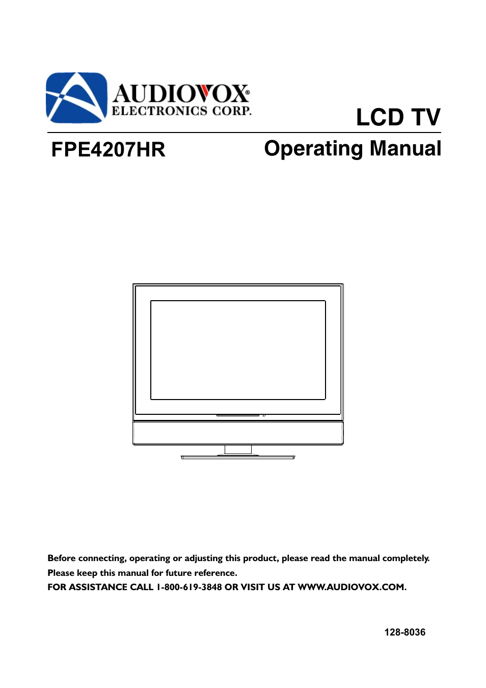 Audiovox FPE4207HR User Manual | 55 pages