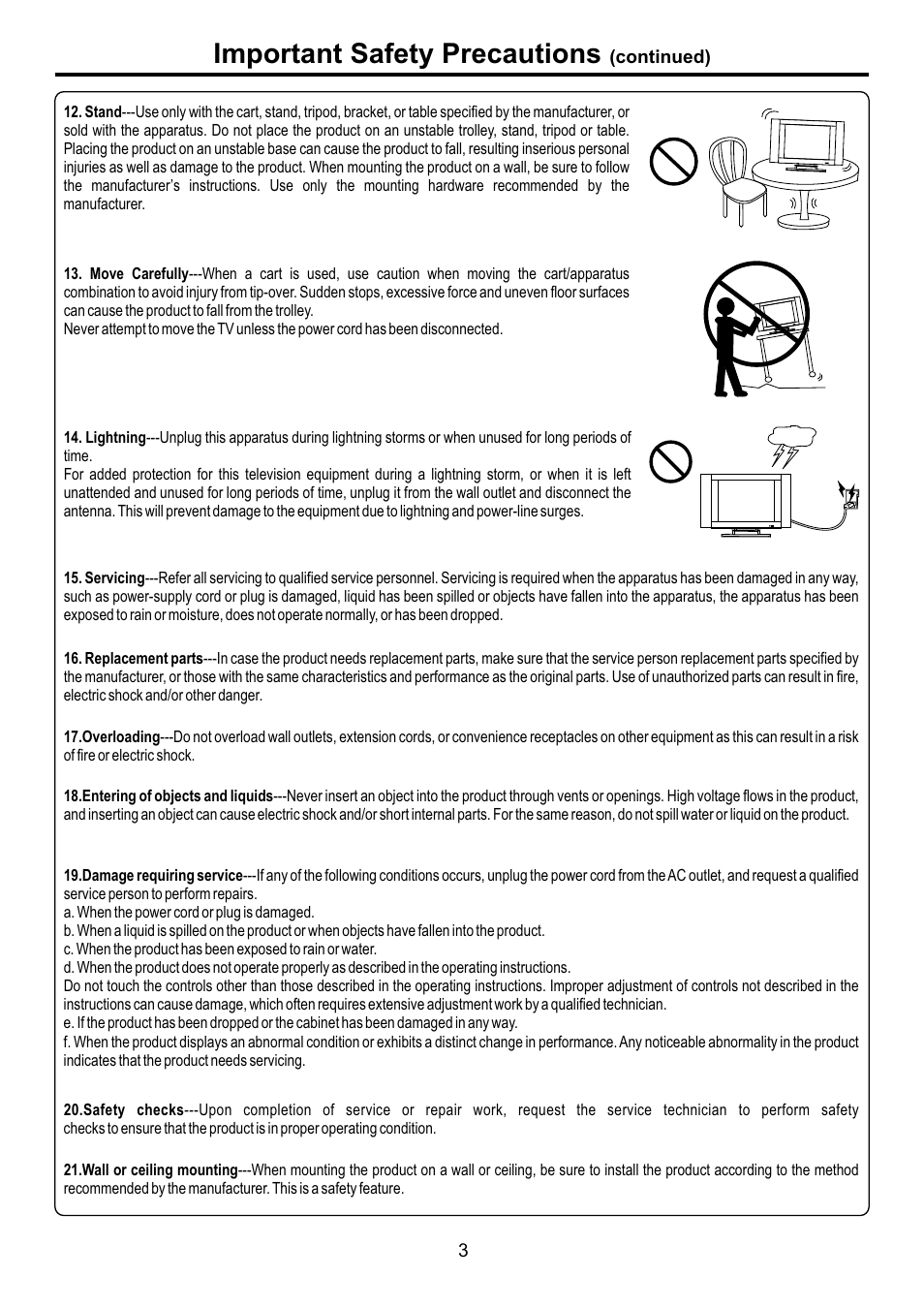 页面 5, Important safety precautions | Audiovox FPE4207HR User Manual | Page 5 / 55