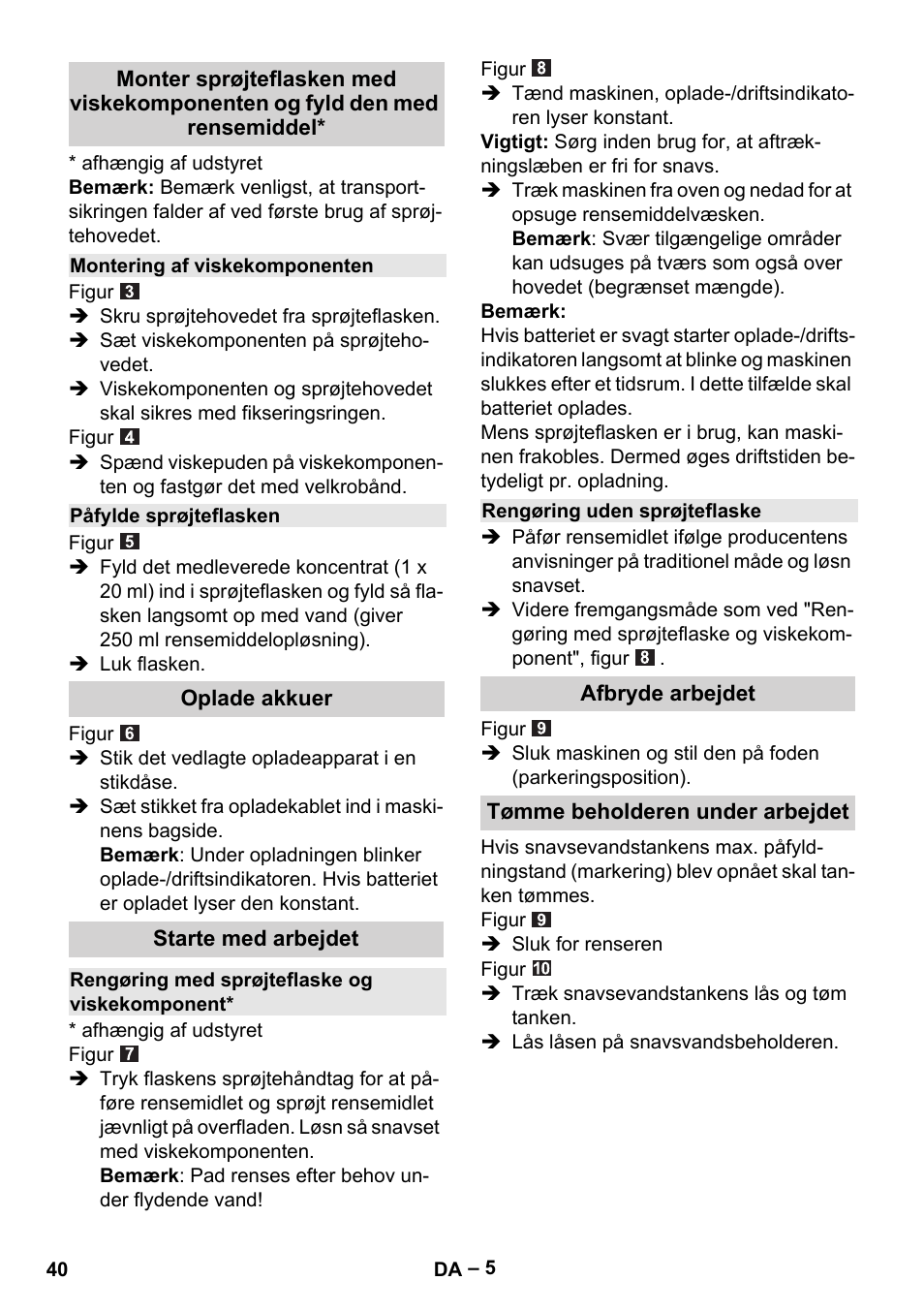 Karcher WV 50 Plus User Manual | Page 40 / 152