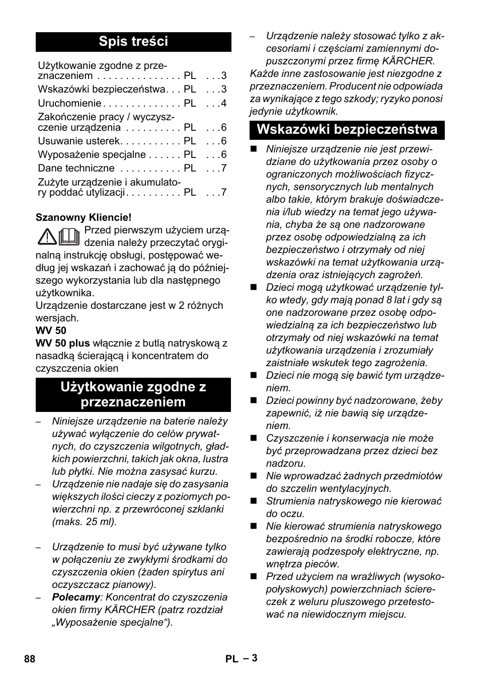 Karcher WV 50 Plus User Manual | Page 88 / 152