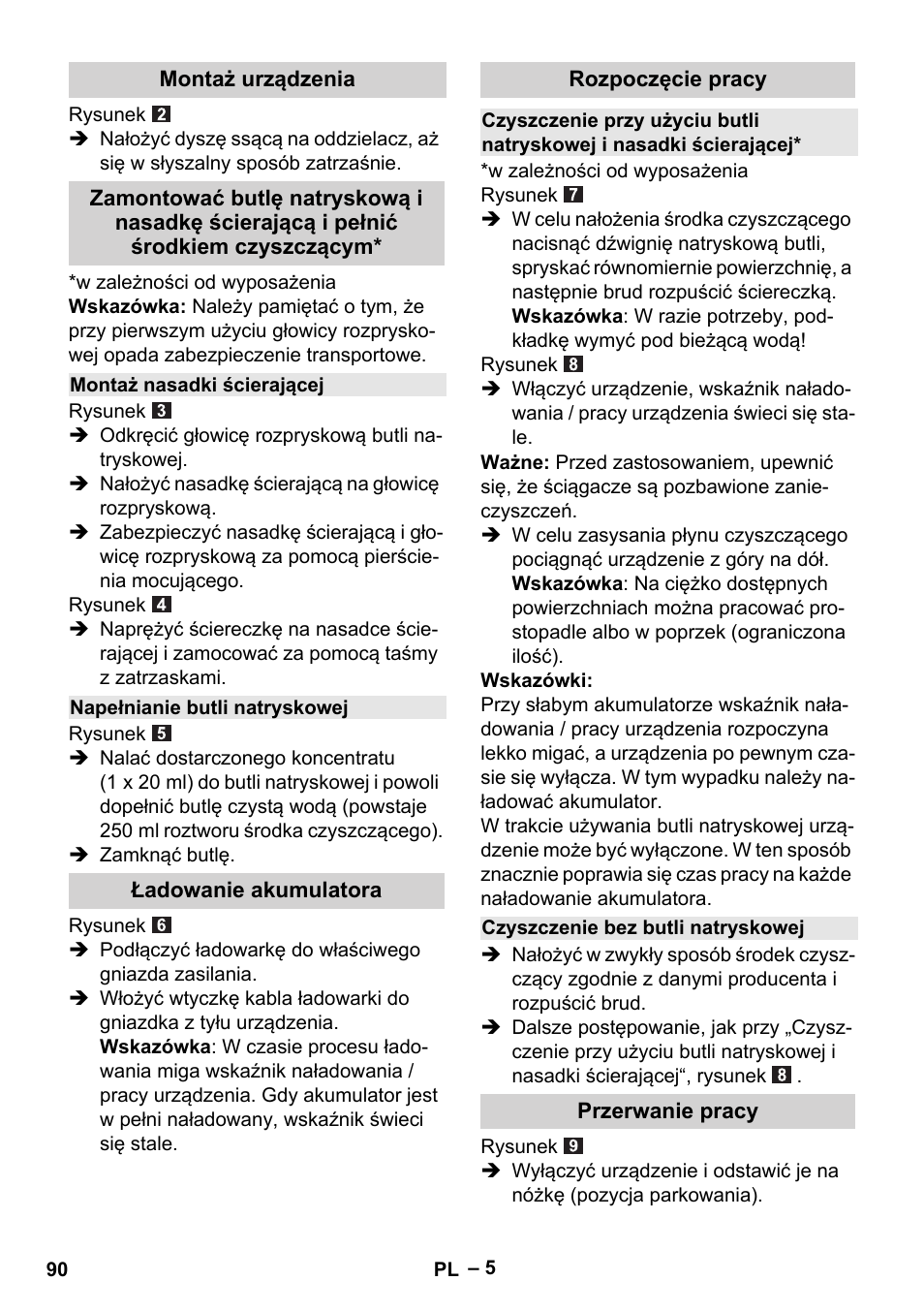 Karcher WV 50 Plus User Manual | Page 90 / 152