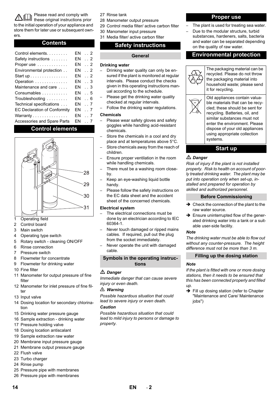 Karcher Úpravna vody WPC 10000 SW User Manual | Page 14 / 32