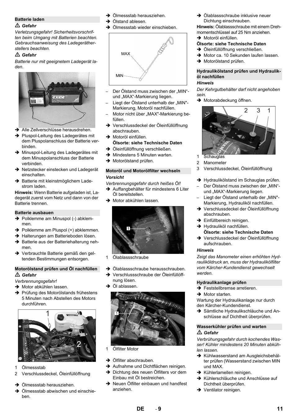 Karcher KM 130-300 R Lpg User Manual | Page 11 / 448