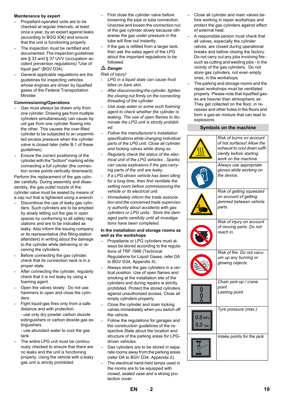 19 en | Karcher KM 130-300 R Lpg User Manual | Page 19 / 448