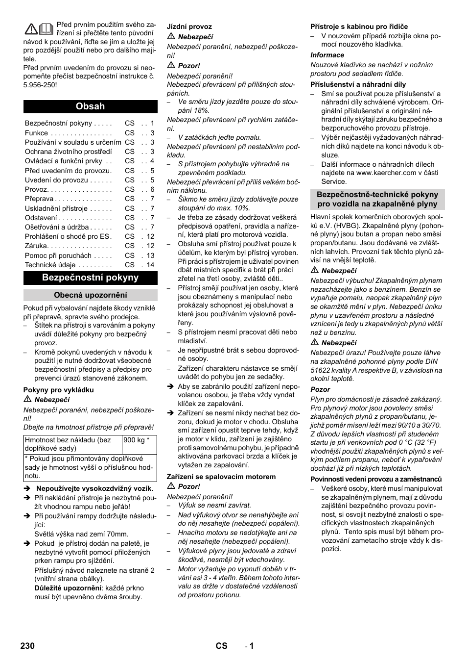 Karcher KM 130-300 R Lpg User Manual | Page 230 / 448