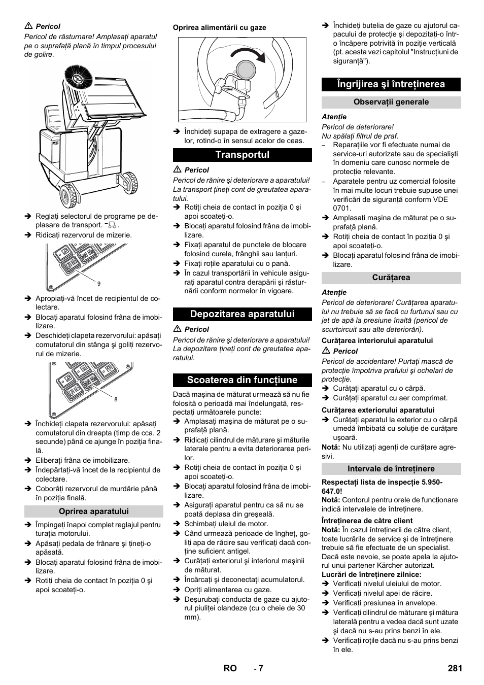 Karcher KM 130-300 R Lpg User Manual | Page 281 / 448
