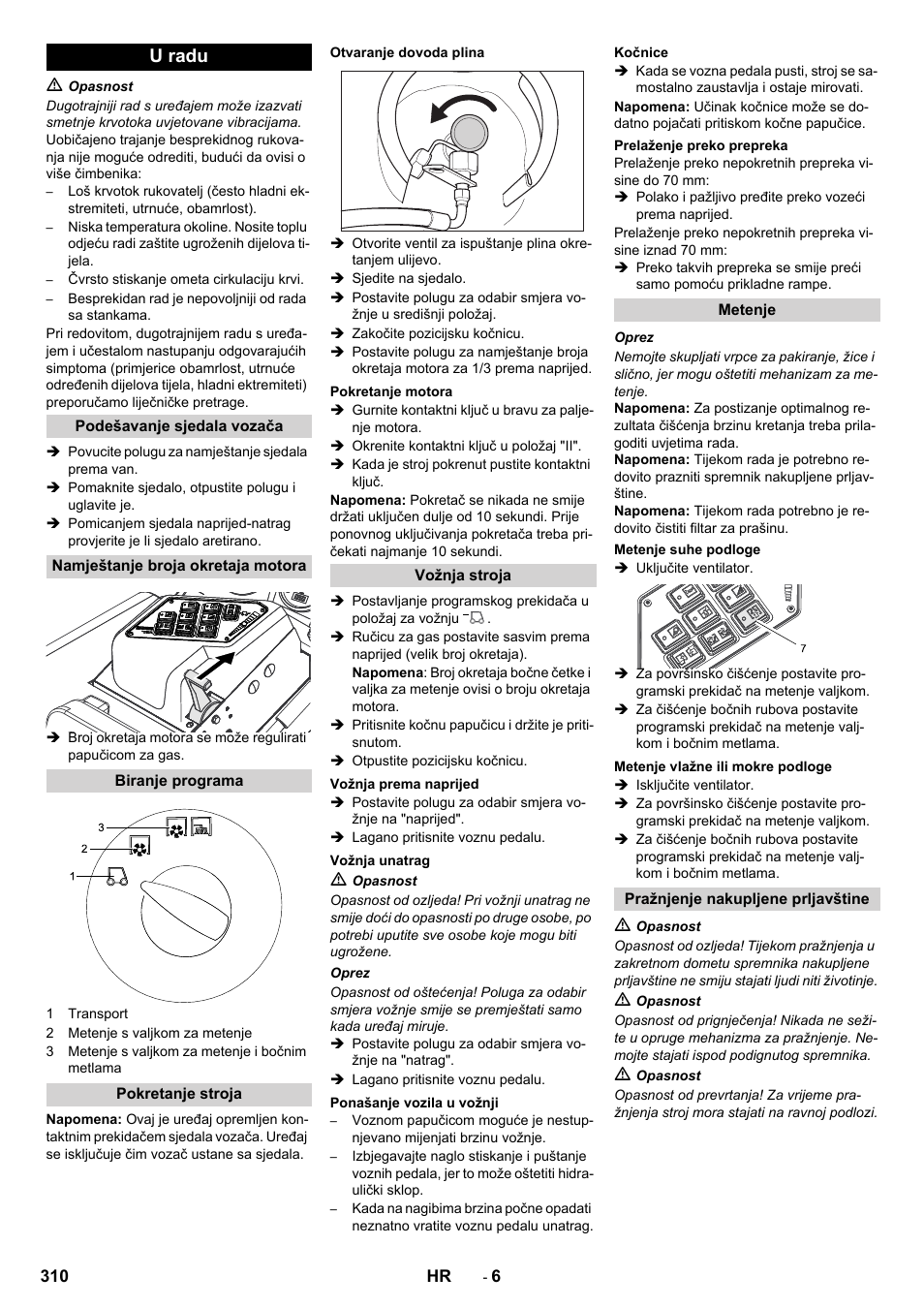 U radu | Karcher KM 130-300 R Lpg User Manual | Page 310 / 448