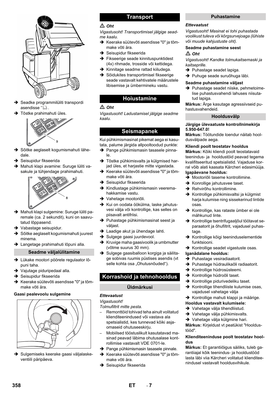 Karcher KM 130-300 R Lpg User Manual | Page 358 / 448