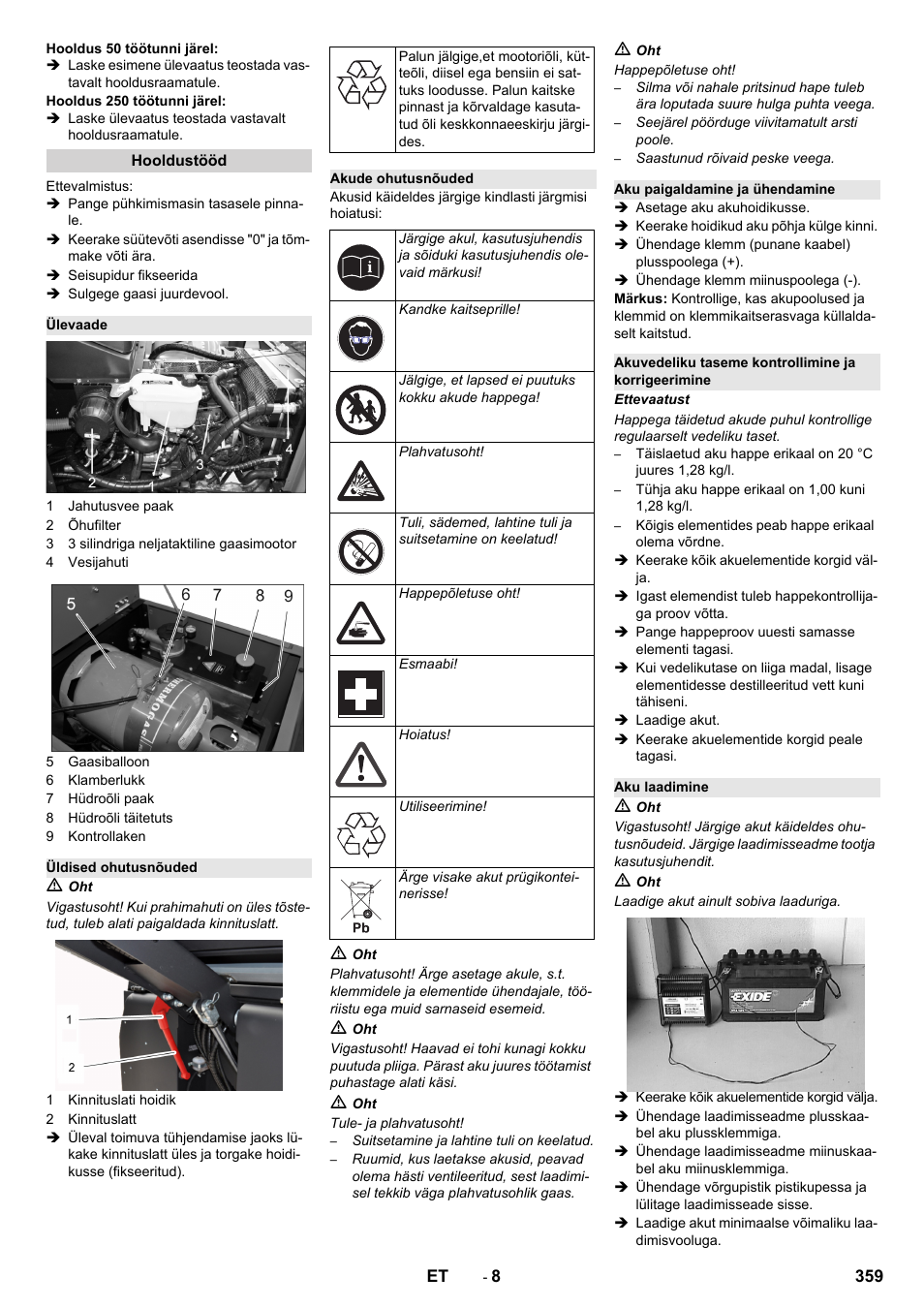 Karcher KM 130-300 R Lpg User Manual | Page 359 / 448